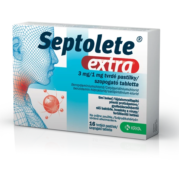 SEPTOLETE EXTRA EUKAL.3MG/1MG SZOP.TABL. 16X
