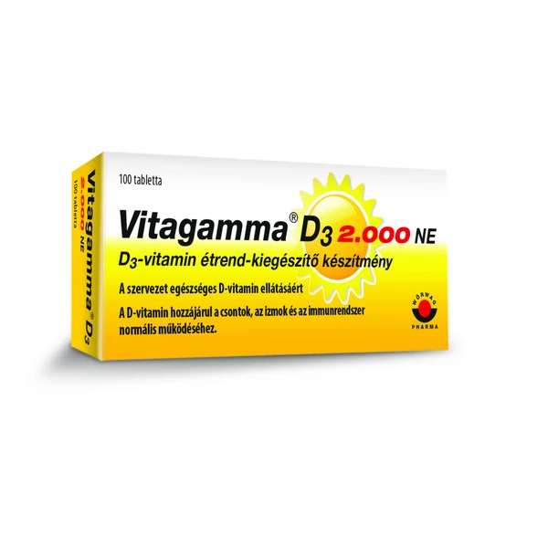 VITAGAMMA D3-VITAMIN 2000NE TABL. 100X