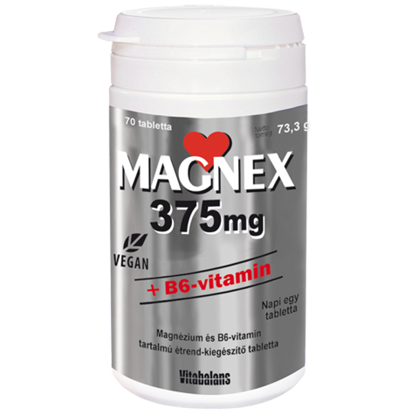  MAGNEX 375MG+B6-VITAMIN TABLETTA 70X