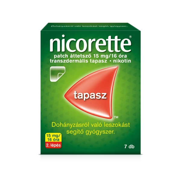 NICORETTE PATCH 15MG/16H TRANSZD.TAPASZ 7X
