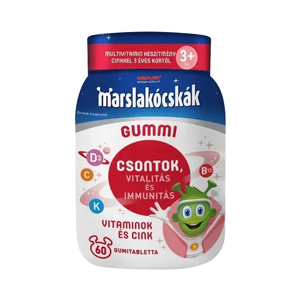WALMARK MARSLAKÓCSKÁK GUMMI GUMITABLETTA 60X - LEJÁRAT: 2025.06.30. - INGYENES SZÁLLÍTÁS GLS CSOMAGAUTÓMATÁBA 