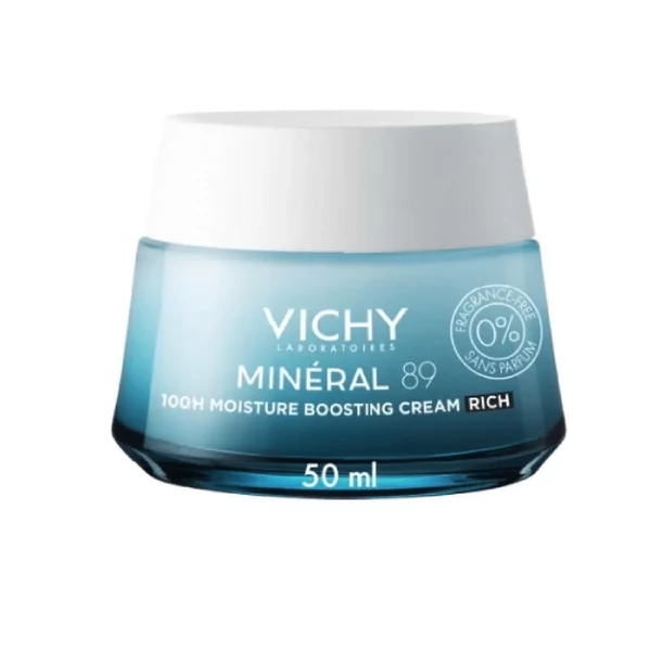 Vichy Mineral89 100H hidratáló arckrém GAZDAG ÁLLAG illatmentes 50ml