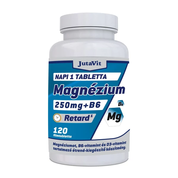 JUTAVIT MAGNÉZIUM 250mg+B6+D3 RETARD FILMTABLETTA 120X