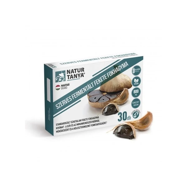 NATUR TANYA FERMENTÁLT FEKETE FOKHAGYMA 800MG 30X