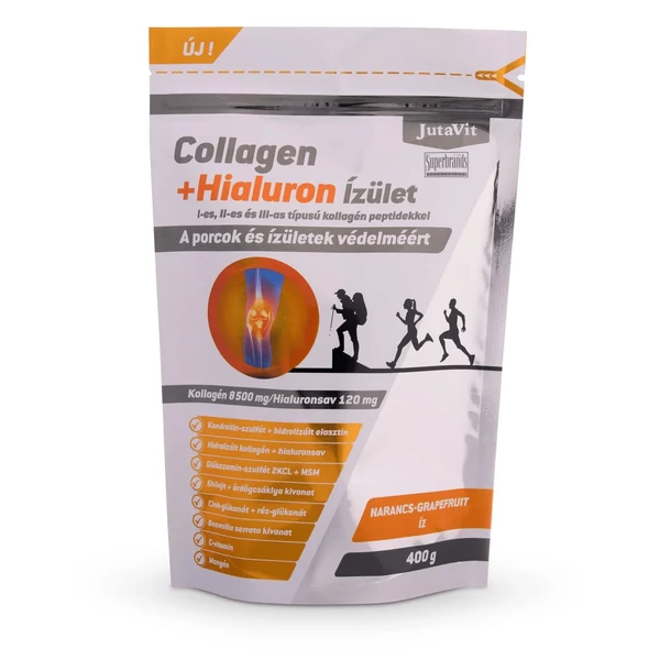 JUTAVIT COLLAGEN+HIALURON IZÜLET NARANCS-GRAPEFRUIT ÍZBEN 400G