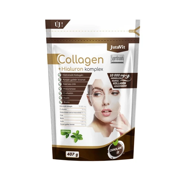 JUTAVIT COLLAGEN+HIALURON KOMPLEX CSOKOLÁDÉ 407G