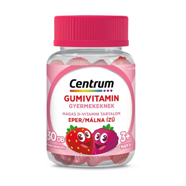 CENTRUM GUMIVITAMIN GYERMEK EPER/MÁLNA 30X