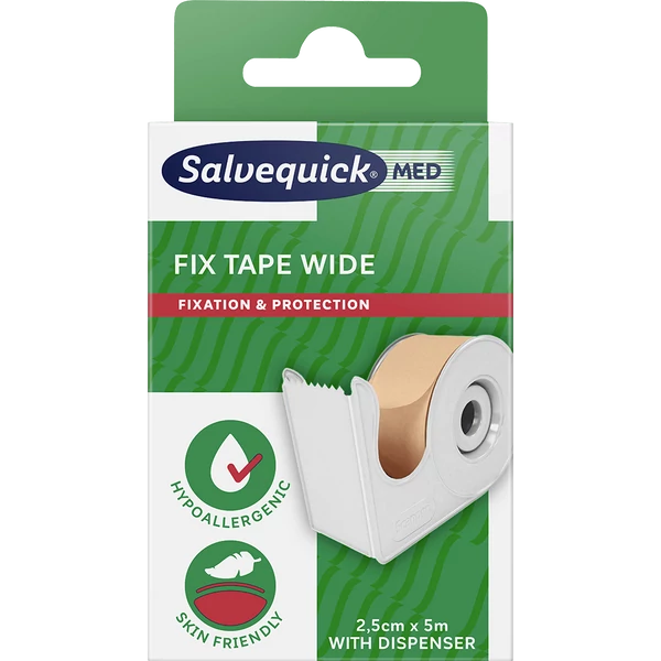 SALVEQUICK MED RAGTAPASZ 2.5CMX5M 1X+TARTÓ