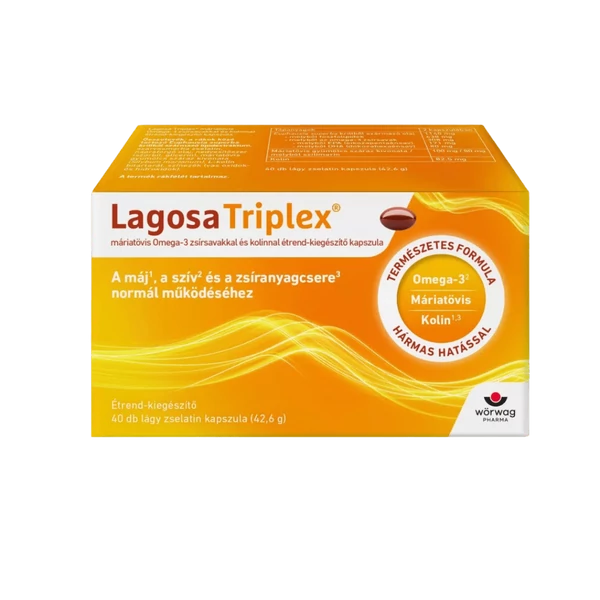 LAGOSA TRIPLEX ÉTRENDKIEGÉSZÍTŐ KAPSZULA 40X