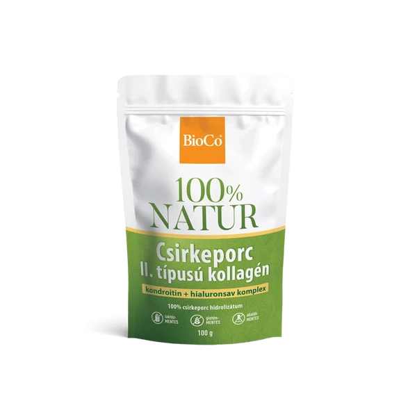 BioCo 100% NATUR Csirkeporc II. típusú kollagén tasakos por 100 g