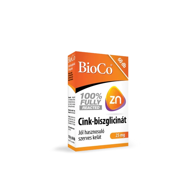 BioCo Cink-biszglicinát 25 mg tabletta 60 db