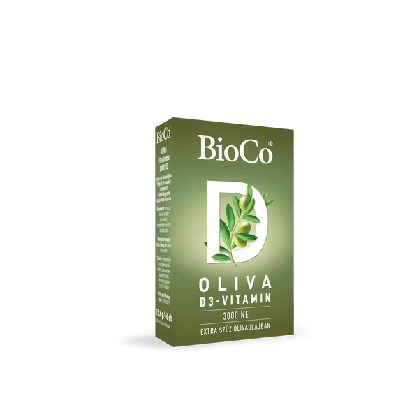 BioCo OLIVA D3-vitamin 3000 NE lágyzselatin kapszula 60 db