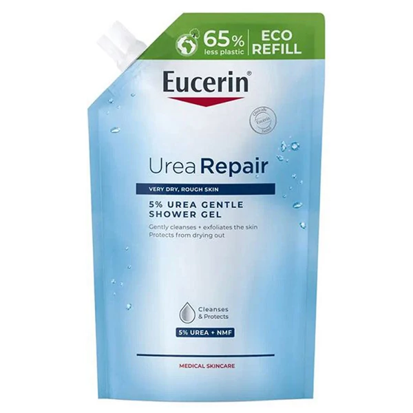 EUCERIN UREAREPAIR 5% UREA BŐRKÍMÉLŐ TUSFÜRDŐ ÖKO-UTÁNTÖLTŐ 400ML