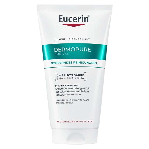 EUCERIN DERMOPURE CLINICAL MÉLYTISZTÍTÓ GÉL 150ML