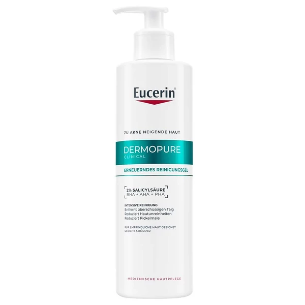 EUCERIN DERMOPURE CLINICAL MÉLYTISZTÍTÓ GÉL 400ML