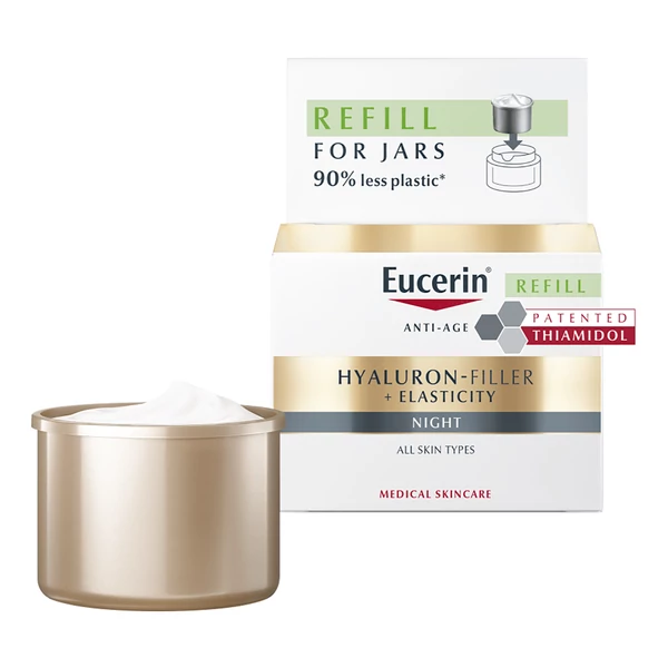 EUCERIN HYALURON-FILLER + ELASTICITY ÉJSZAKAI ARCKRÉM ÖKO-UTÁNTÖLTŐ 50ML