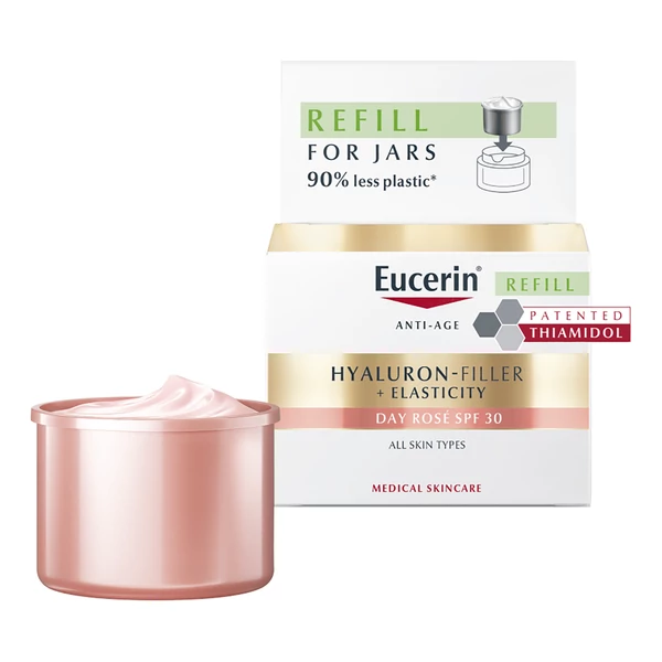 EUCERIN HYALURON-FILLER + ELASTICITY NAPPALI ARCKRÉM ROSE SPF30 ÖKO UTÁNTÖLTŐ 50ML
