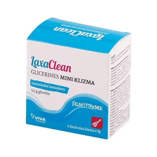 LAXACLEAN GLICERIN MINI-KLIZMA FELNŐTTEKNEK 6X