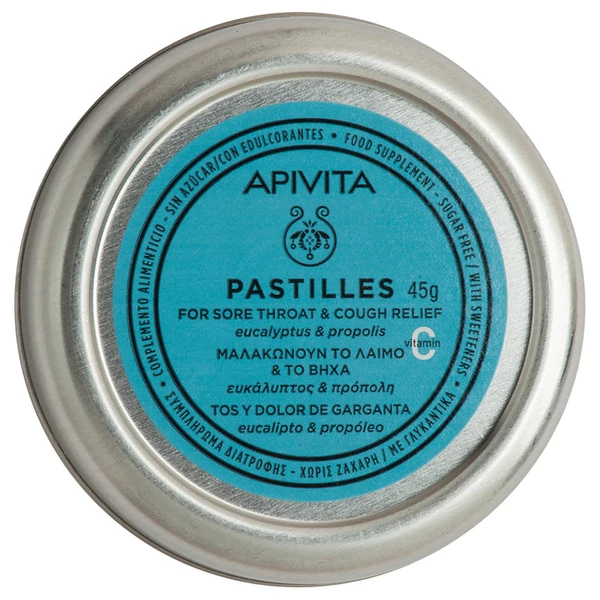 APIVITA EUKALIPTUSZ ÍZŰ TOROKPASZTILLA 45G