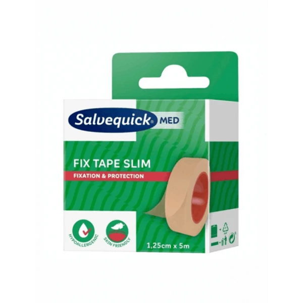 SALVEQUICK MED RAGTAPASZ 1.25CMX5M 1X UTÁNTÖLTŐ 