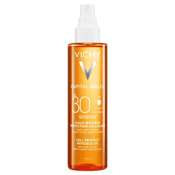 VICHY Capital Soleil Cell protect láthatatlan olaj SPF30+ 200ml