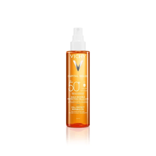 VICHY Capital Soleil Cell Protect láthatatlan olaj SPF50+ 200ml