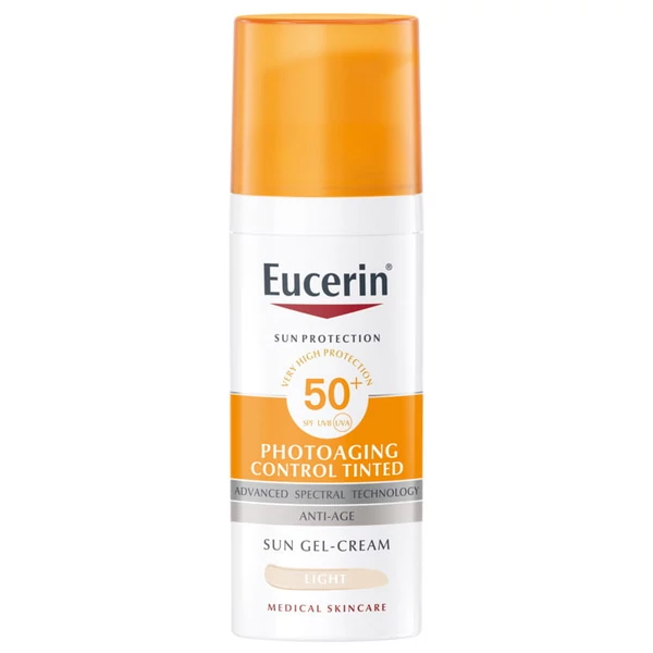 EUCERIN SUN PHOTOAGING CONTROL SZÍNEZETT NAPOZÓ KRÉM ARCRA LIGHT SPF50+ 50ML