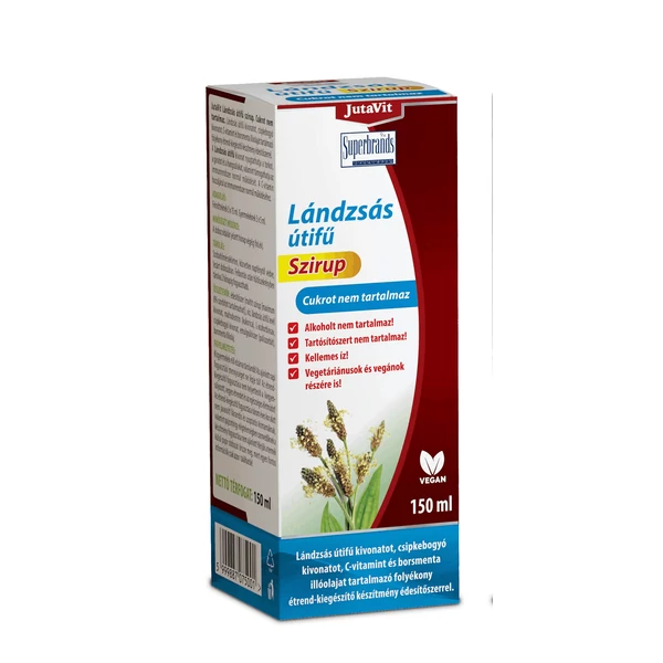 JUTAVIT Lándzsás útifű szirup – cukormentes 150 ml