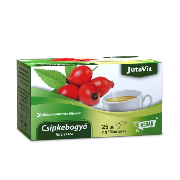 JUTAVIT Csipkebogyó, filteres tea (Rosae pseudo-fructus) 25 tasak