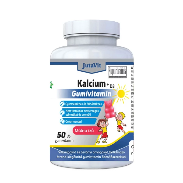 JUTAVIT KÁLCIUM+D3 GUMIVITAMIN CUKORMENTES 50X