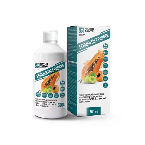 NATUR TANYA FERMENTÁLT PAPAYA ALMÁVAL 500ML