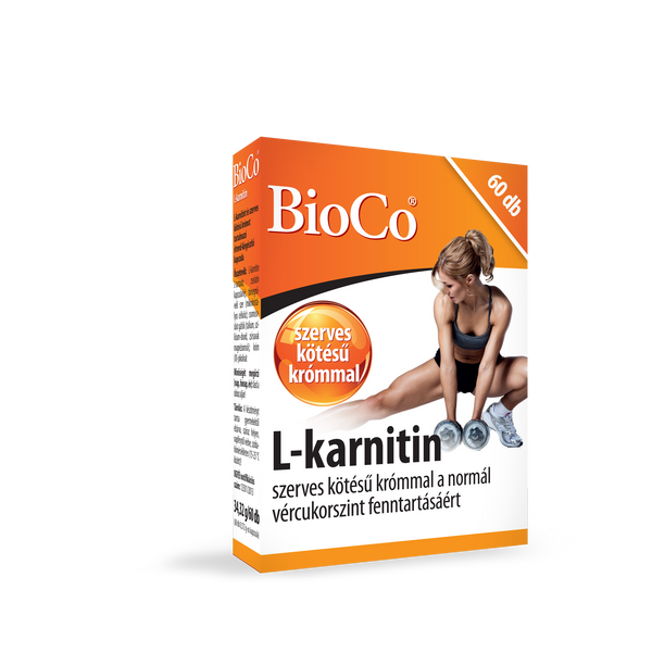 BioCo L-karnitin 500mg szerves kötésű krómmal 60 db