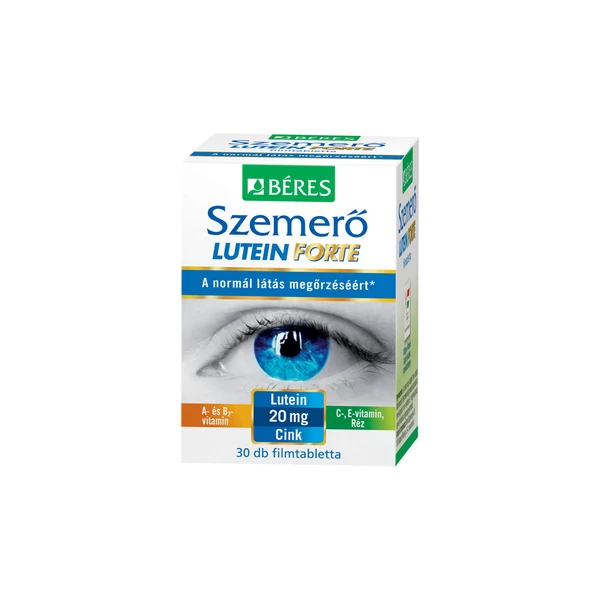 BÉRES SZEMERŐ LUTEIN FORTE ÉTRENDKIEGÉSZÍTŐ FILMTABLETTA 30X