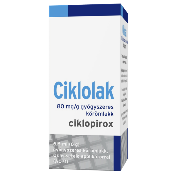 CIKLOLAK 80MG/G GYÓGYSZERES KÖRÖMLAKK 1X6,6ML