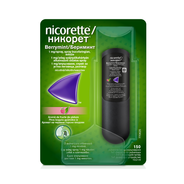 NICORETTE BERRYMINT 1MG/ADAG SZAJNY.ALK.SPRAY 1X