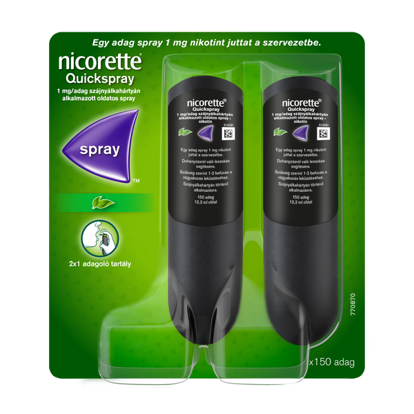 NICORETTE QUICKSPRAY 1MG/ADAG SPRAY 2X13,2ml