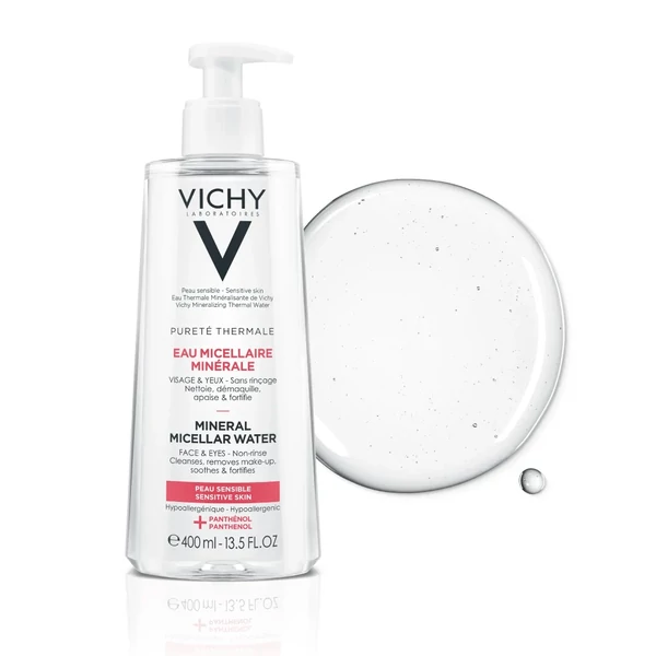 VICHY PURETÉ THERMALE ÁSVÁNYI MICELLÁS ARCTISZTÍTÓ VÍZ ÉRZÉKENY BŐRRE 400ML