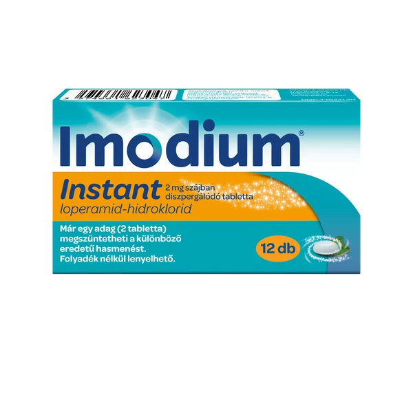 IMODIUM INSTANT 2MG SZAJBAN DISZP.TABL. 12X