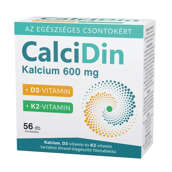 CALCIDIN KALCIUM D3 K2 ÉTRENDKIEGÉSZÍTŐ FILMTABLETTA 56X 
