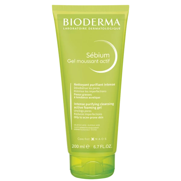 BIODERMA SEBIUM GÉL MOUSSANT ACTIF 200ML