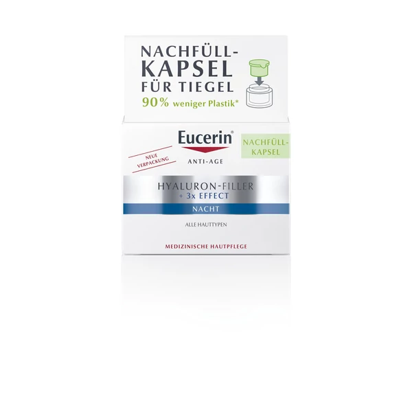 EUCERIN HYALURON-FILLER RÁNCFELTÖLTŐ ÉJSZAKAI ARCKRÉM ÖKO-UTÁNTÖLTŐ 50ML