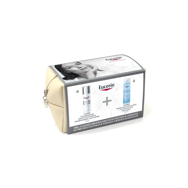 EUCERIN HYALURON-FILLER ARCKRÉM NORMÁL + DERMATO CLEAN ARCLEMOSÓ 50ML + 200ML