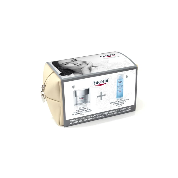 EUCERIN HYALURON-FILLER SZÁRAZ BŐRRE + DERMATOCLEAN ARCLEMOSÓ 50ML + 200ML