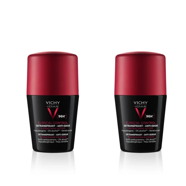 VICHY HOMME 96H CLINICAL CONTROL IZZADSÁGSZABÁLYOZÓ DEZODOR 50ML+50ML