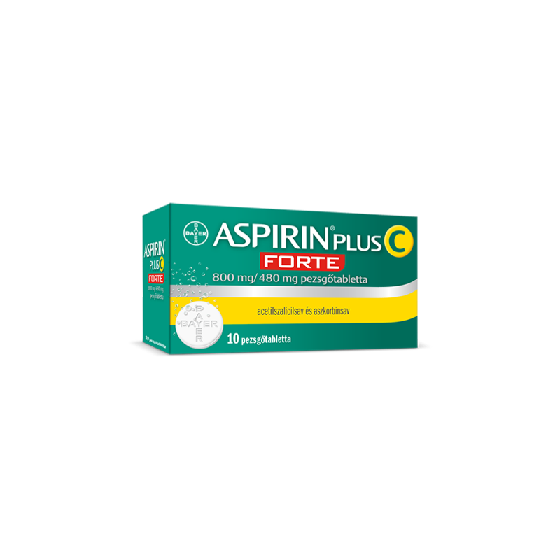 ASPIRIN PLUS C FORTE 800MG/480MG PEZSGOTABL. 10X