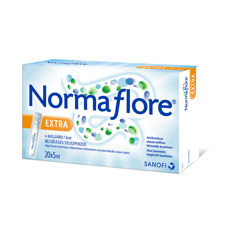 NORMAFLORE EXTRA 4MILLIARD/5ML BELSŐLEGES SZUSZPENZIÓ20X5ML