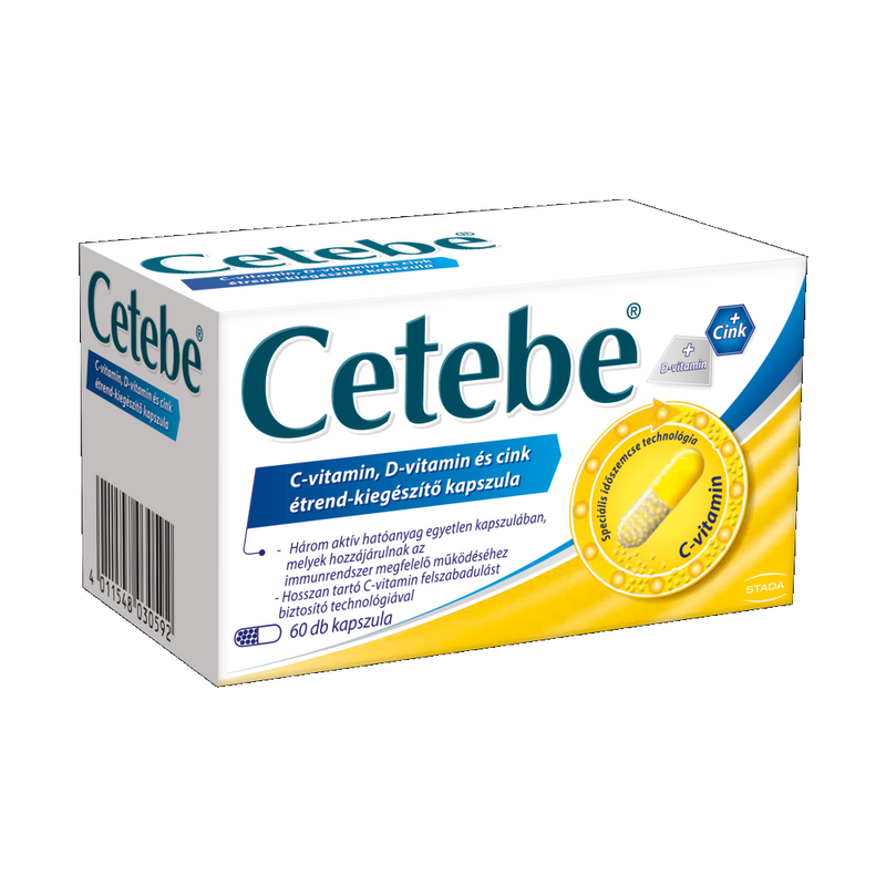 CETEBE C-VIT+D-VIT+CINK ETRENDKIEG.KAPSZ. 60X