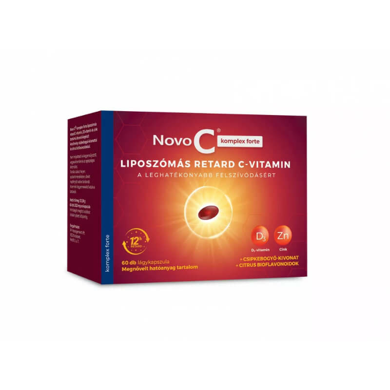 Novo C® komplex forte - Liposzómás retard C-vitamin, D3-vitamin és cink 60 db
