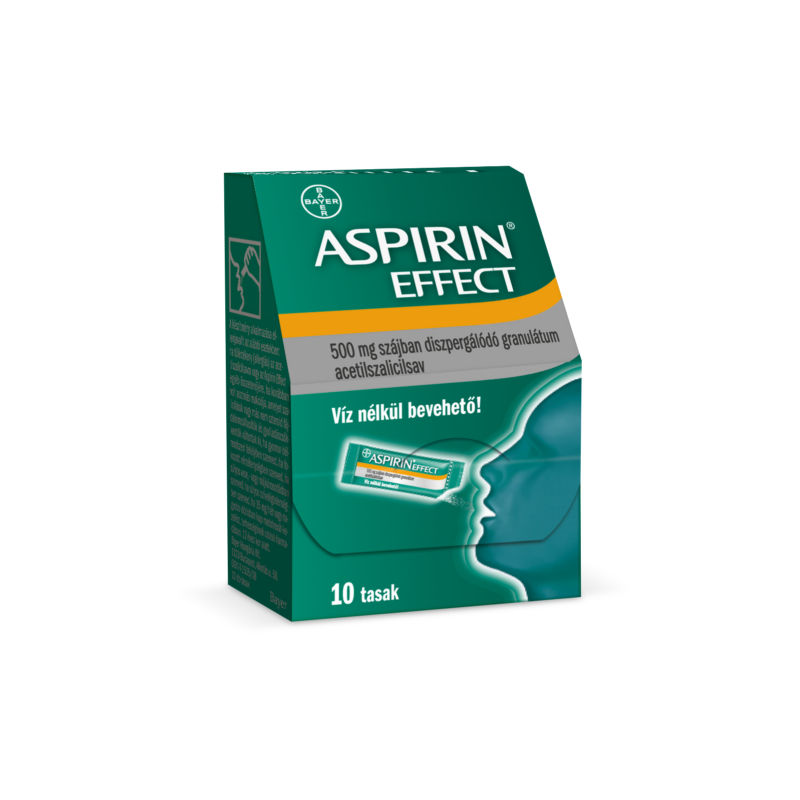 ASPIRIN EFFECT 500MG SZAJB.DISZP.GRAN. 10X