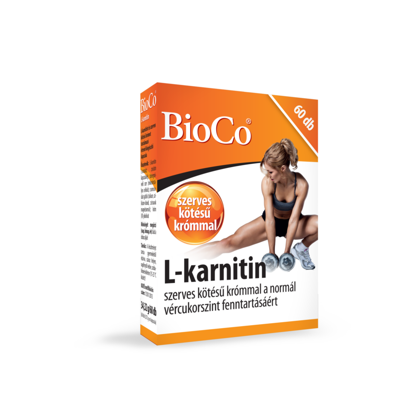 BioCo L-karnitin 500mg szerves kötésű krómmal 60 db